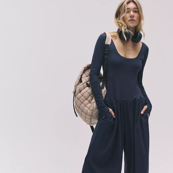 Hot Shot Wide Leg Onesie - Picture 1 of 4